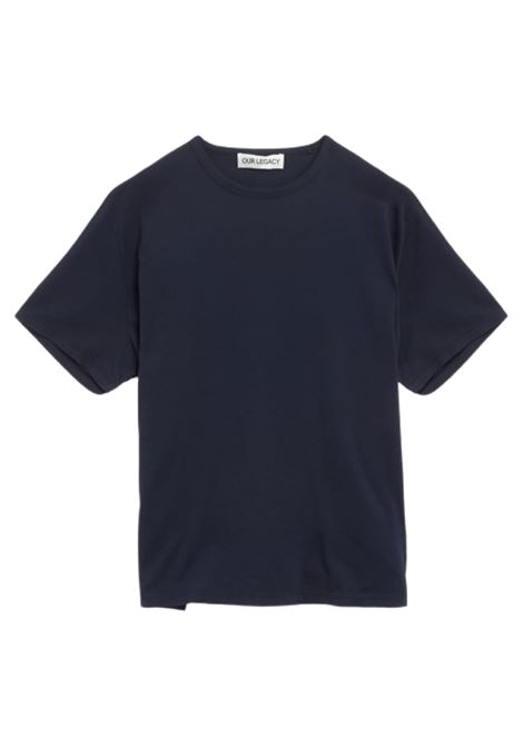 t-shirt box fit uomo blu OUR LEGACY | M2256NA